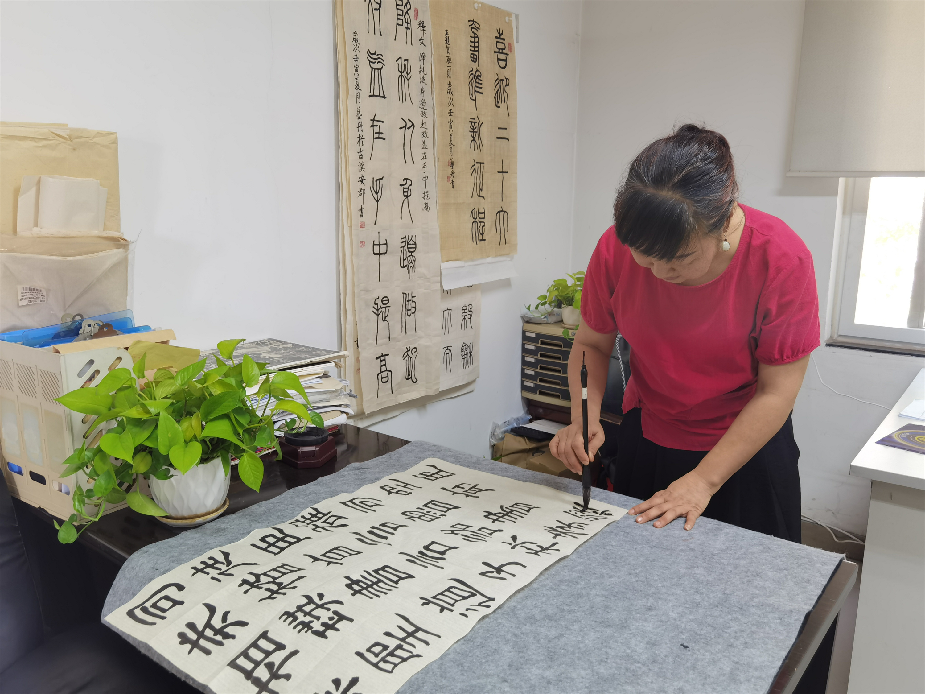 2021.8.10+ballbet分公司+内江管理处书画兴趣小组建设见成效+曾萍